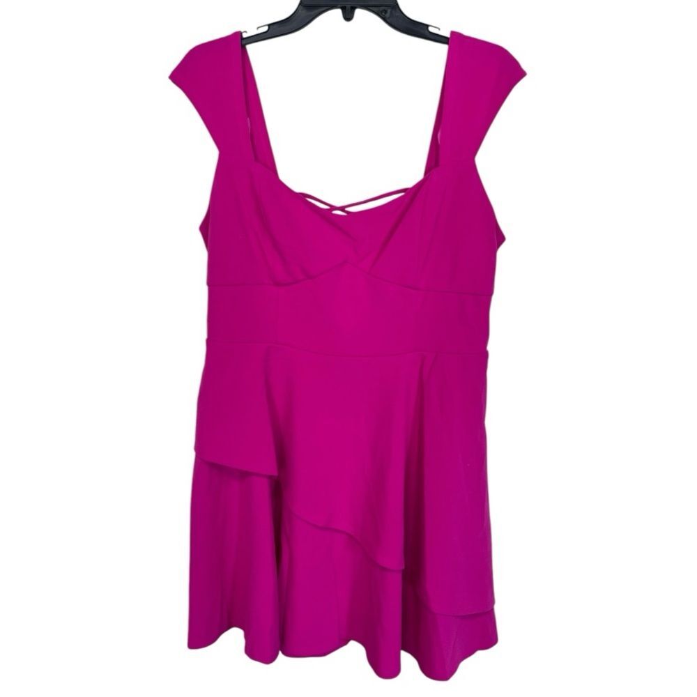 NWT City Studio | Girls‎ Pink Sheath Short V Neck Sleeveless Zipper Dress 17